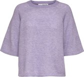 Selected Femme Lipsie 2/4 Knit O-Neck Violet Tulip
