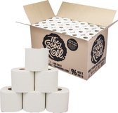 THE GOOD ROLL - Paquet discount de papier toilette - 96 pièces -400 feuilles -3ply - The Wrapless Choice - 100% recyclé