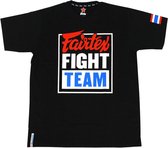 Fairtex Fight Team T-Shirt - Zwart - maat XL