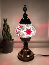 Mozaïek Decoratieve Tafellamp, Sfeerlamp en Nachtlamp | Handgemaakt Kunstwerk | Authentiek Model 5