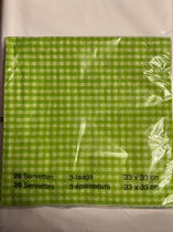 Servetten groen 20 stuks 33 cm x 33 cm
