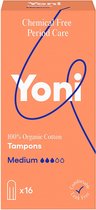 Yoni Tampons Medium, 100% Biologisch katoen, 16 stuks