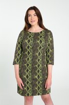 Cassis Dames Rechte jurk met pythonmotief - Jurk - Maat 44