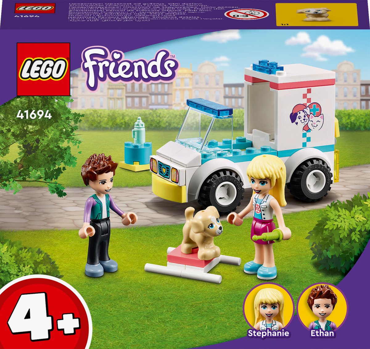 LEGO 41695 Friends La Clinique Vétérinaire, Jouet pour Enfants +4 A