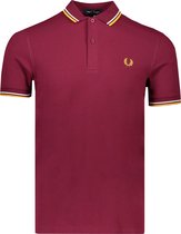 Fred Perry Polo Rood Rood Normaal - Maat 3XL - Heren - Lente/Zomer Collectie - Katoen