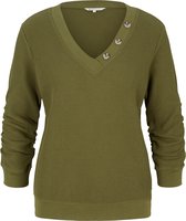 Tom Tailor Trui Pullover Met Knoopdetail 1030214xx71 22694 Dames Maat - XS