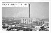Walljar - Machinefabriek Philips '58 - Zwart wit poster