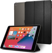 Apple iPad 7 10.2 (2019) Hoes - Spigen - Smart Fold Serie - Hard Kunststof Bookcase - Zwart - Hoes Geschikt Voor Apple iPad 7 10.2 (2019)