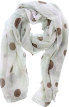 Sjaal met Stippen - Polkadots - 180x70 cm - Groen