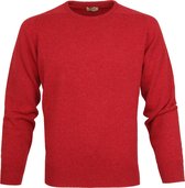 William Lockie - Pullover Lamswol O Poppy Mellange - Heren - Maat L - Regular-fit