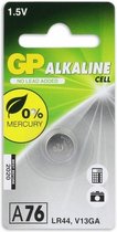 knoopcelbatterij LR44/A76 Alkaline 1.5V per stuk