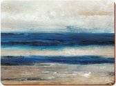 placematsÂ Blue Abstract 40 x 29 cm kurk blauw 4 stuks