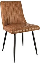 eetkamerstoel Remo 52 x 88 cm kunstleer bruin