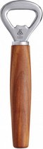 flesopener Sense 15 cm hout/RVS bruin/zilver