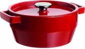 braadpan Slowcook 34,5 x 29,5 cm gietijzer rood