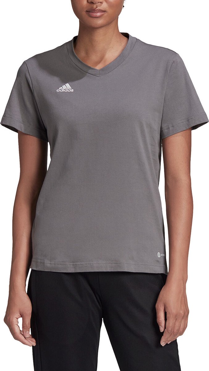 677x1200.jpg adidas Performance Entrada 22 T-shirt - Dames - Grijs - M - Afbeelding 1