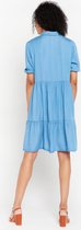 LOLALIZA Tencel jurk - Blauw - Maat 42