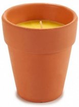 geurkaars Citronella 8 cm oranje/geel