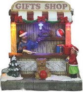 kerstwinkel Gifts Shop 10,5 x 8,5 cm keramiek