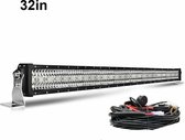 Werklamp LED Bar voor Voertuigen - Waterproof IP68 - Bouwlamp - Werklampen - voor Auto - Verstraler - Ledbar - 32 inch - Zwart