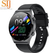 STJ™ - Smartwatch  - Voor IOS en Android - Smartwatch voor mannen en vrouwen - Met belfunctie - Zwart