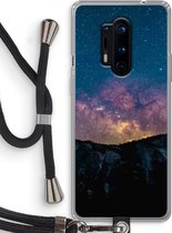 Case Company® - OnePlus 8 Pro hoesje met Koord - Travel to space - Telefoonhoesje met Zwart Koord - Bescherming aan alle Kanten en Over de Schermrand