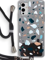 Case Company® - OnePlus 9 hoesje met Koord - Terrazzo N°13 - Telefoonhoesje met Zwart Koord - Bescherming aan alle Kanten en Over de Schermrand