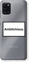 Case Company® - Samsung Galaxy A31 hoesje - Ambitchious - Soft Cover Telefoonhoesje - Bescherming aan alle Kanten en Schermrand