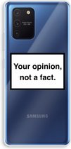 Case Company® - Samsung Galaxy Note 10 Lite hoesje - Your opinion - Soft Cover Telefoonhoesje - Bescherming aan alle Kanten en Schermrand