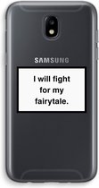Case Company® - Samsung Galaxy J5 (2017) hoesje - Fight for my fairytale - Soft Case / Cover - Bescherming aan alle Kanten - Zijkanten Transparant - Bescherming Over de Schermrand - Back Cove