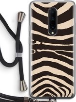 Case Company® - OnePlus 7 Pro hoesje met Koord - Arizona Zebra - Telefoonhoesje met Zwart Koord - Bescherming aan alle Kanten en Over de Schermrand