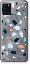 Case Company® - Samsung Galaxy A31 hoesje - Terrazzo N°13 - Soft Cover Telefoonhoesje - Bescherming aan alle Kanten en Schermrand