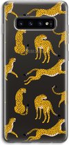 Case Company® - Samsung Galaxy S10 4G hoesje - Luipaard - Soft Cover Telefoonhoesje - Bescherming aan alle Kanten en Schermrand