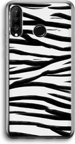 Case Company® - Huawei P30 Lite hoesje - Zebra pattern - Soft Cover Telefoonhoesje - Bescherming aan alle Kanten en Schermrand
