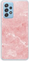 Case Company® - Samsung Galaxy A73 hoesje - Roze marmer - Soft Cover Telefoonhoesje - Bescherming aan alle Kanten en Schermrand