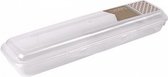 vershoudbak langwerpig 2,5 liter 23 x 7 cm transparant