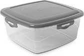 vershoudbak 1,8 liter transparant/grijs