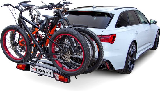 Nordrive Wave 3, fietsendrager voor trekhaak - 3 fietsen - Inklapbaar - Electrische fietsen van Nordrive — afbeelding 4