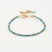 Armband Inda - Michelle Bijoux - Armband - One size - Goud/Blauw