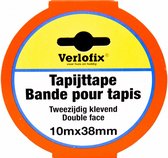 tapijttape dubbelzijdig 38 mm x 10 m polypropyleen wit