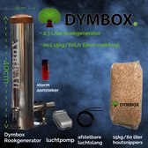 Dymbox 2,3L koud rookgenerator incl. 10kg Beuken rookhout snippers (incl. luchtpomp + starters set) voor rookovens rookkasten en BBQ ( cold smoker ) koud rook generator CSG