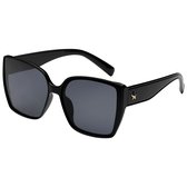 Trendy - Zonnebril - Ster - Design - Vierkant - Zwart