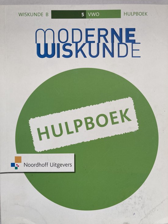 Moderne Wiskunde 10 vwo 5 wiskunde B hulpboek 9789001797621 Boeken