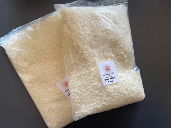 Cire de soja en granulés - 5 kg - Cire de soja Paper Bricks ® pour bougies  et fondants... | bol.com