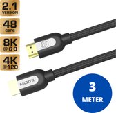 Qware Gaming - HDMI 2.1 Cable - Ultra High Speed Cable - 4K - 8K - Gaming - HDMI
