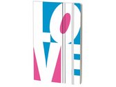 notitieboek Fluo Love 21 x 13 cm karton/papier wit