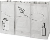 recycle shoppers 43 x 66 cm grijs 3 stuks