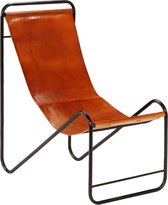 vidaXL Relaxstoel 50x78x90 cm echt leer bruin