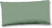 kussenhoes 40 x 80 cm katoen/satijn groen