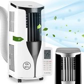 Klarstein New Breeze ECO mobiele airco - 10.000 BTU / 2,9 kW 360 m³/h - air conditioner portable voor 29 tot 49 m² - mobile airconditioning ventilator - R290 aircooler Klarstein New Breeze ECO mobiele airco - 10.000 BTU / 2,9 kW 360 m³/h - air conditioner portable voor 29 tot 49 m² - mobile airconditioning ventilator - R290 aircooler